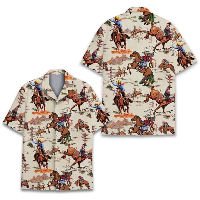 Western Cowboy Hawaiian Shirt 3