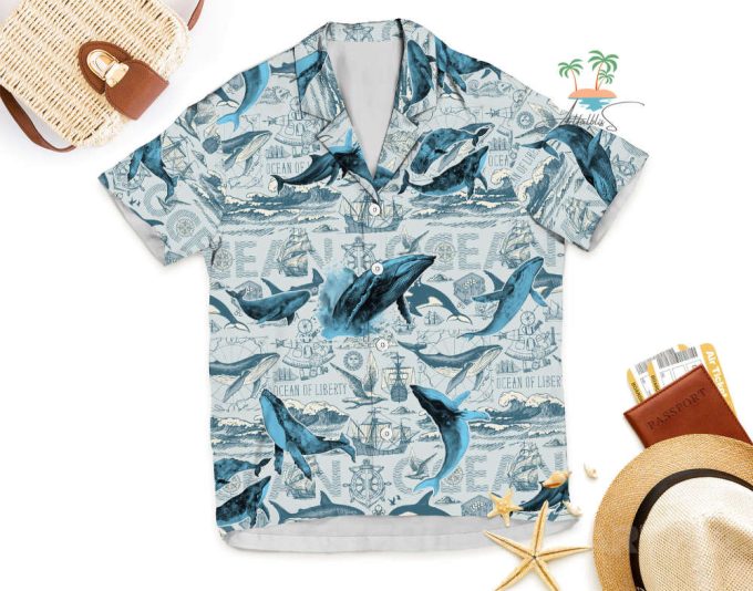 Whale Shark Hawaiian Shirt, Ocean Life Lover Hawaii Shirt 6