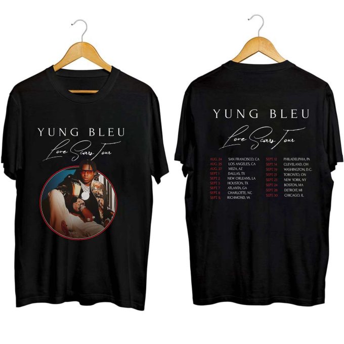 Yung Bleu Love Scars Tour 2023 Shirt - Fan &Amp;Amp; Concert Tee 1