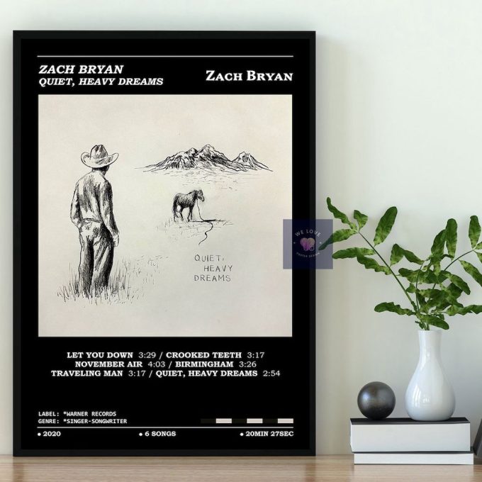 Zach Bryan - Quiet, Heavy Dreams Album Poster 5