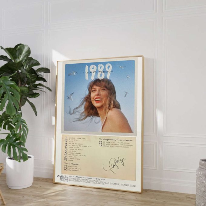 1989 Taylor'S Version Posters, Taylor Album Posters, Swiftie Eras Colour Poster Canvas, Home Decor, Wall Decor, Gift Ideas, Music Album Fan 4