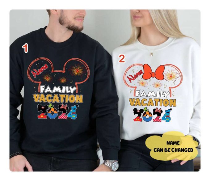 2024 Disneyland Family Vacation Matching Shirt - Mickey Minnie Tee Magic Kingdom - Happiest Place On Earth 2