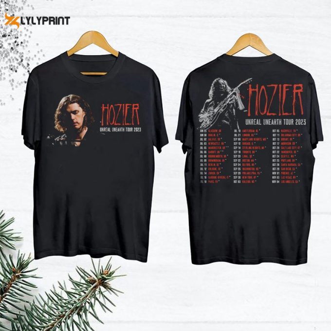 2024 Hozier Unreal Unearth World Tour Shirt, Hozier Graphic Shirt, For Men Women 1