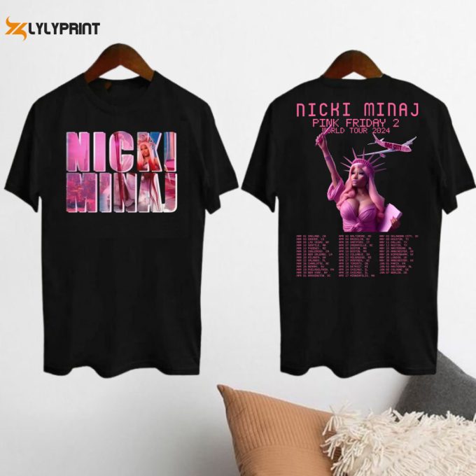 2024 Nicki Minaj Tour T-Shirt, Gag City Shirt, Nicki Minaj Pink Friday 2 Concert Shirt, Nicki Minaj Fan Gift, Nicki Minaj Merch, Rap Music 1