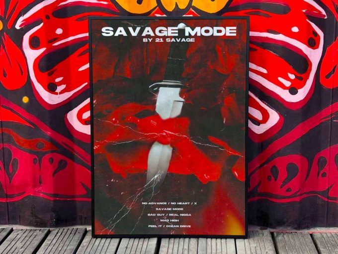 21 Savage &Quot;Savage Mode&Quot; Album Cover Poster #Fac 2