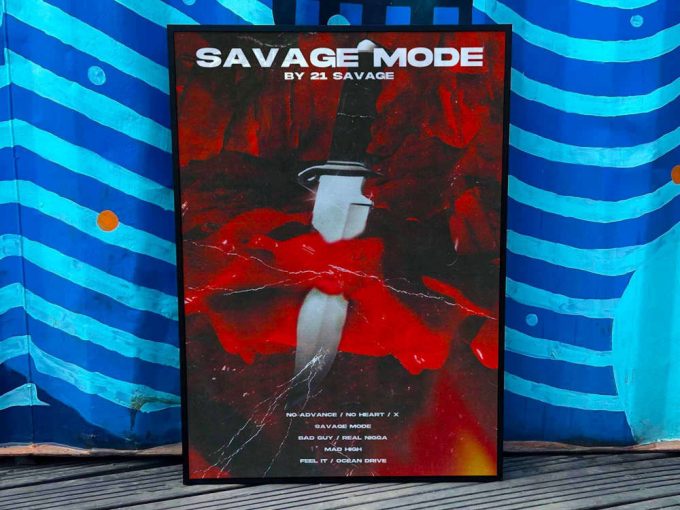 21 Savage &Quot;Savage Mode&Quot; Album Cover Poster #Fac 3