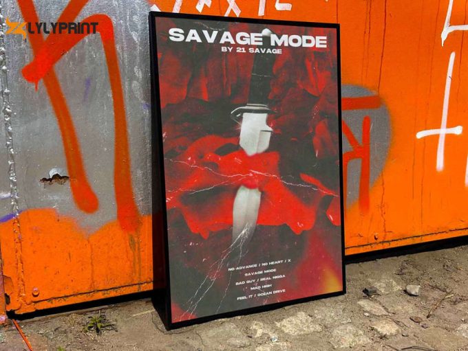 21 Savage &Amp;Quot;Savage Mode&Amp;Quot; Album Cover Poster #Fac 1