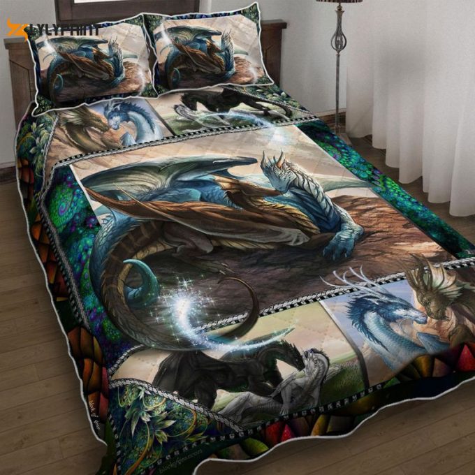 A Couple Of Dragon Quilt Bedding Set 1