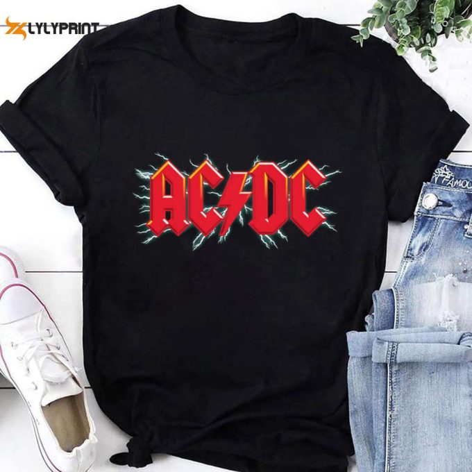 Ac/Dc Vintage T-Shirt, Acdc Shirt Fan Gifts, Acdc Logo Shirt, For Men Women 1