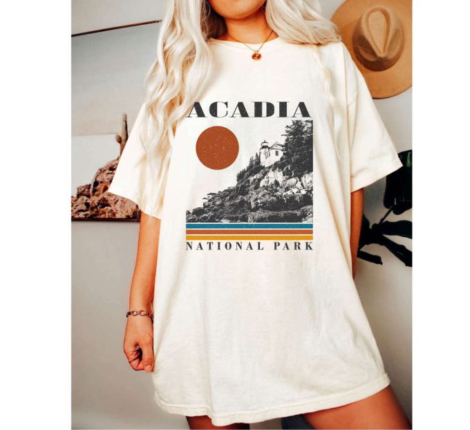 Acadia National Park Vintage Shirt Acadia Shirt Acadia Sweatshirt Acadia Hoodie Retro National Park Shirt Acadia Shirt 3