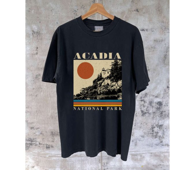 Acadia National Park Shirt: Vintage Retro Sweatshirt &Amp; Hoodie 2
