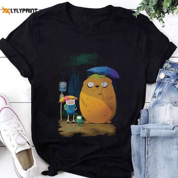 Adventure Time Spirited Away In The Rain T-Shirt, Adventure Time Shirt For Men Women 1