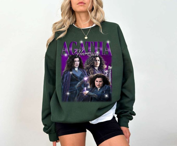 Agatha Harkness T-Shirt Agatha Harkness Shirt Agatha Harkness Tees Agatha Harkness Sweater Movie Sweater Movie Sweatshirt Retro Tshirt 3