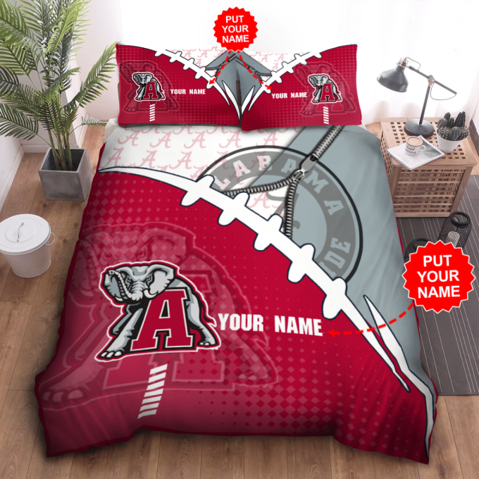 Alabama Crimson Tide Duvet Cover Bedding Set - Perfect Gift For Fans Bd008 2