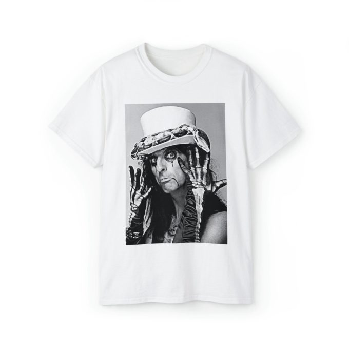 Alice Cooper Tee, Unisex T-Shirt, Alice Cooper With Python, 1987, Hard Rock, Shock Rock, Alice Cooper Print, Rock Legend, Alice Cooper Gift 4