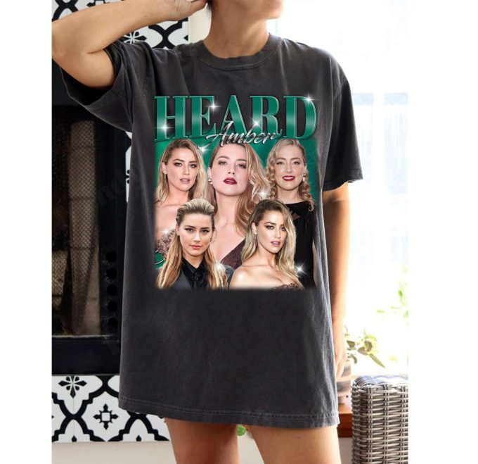 Amber Heard T-Shirt Amber Heard Shirt Amber Heard Tees Amber Heard Sweater Super Star Unisex T-Shirt Actress T-Shirt 2