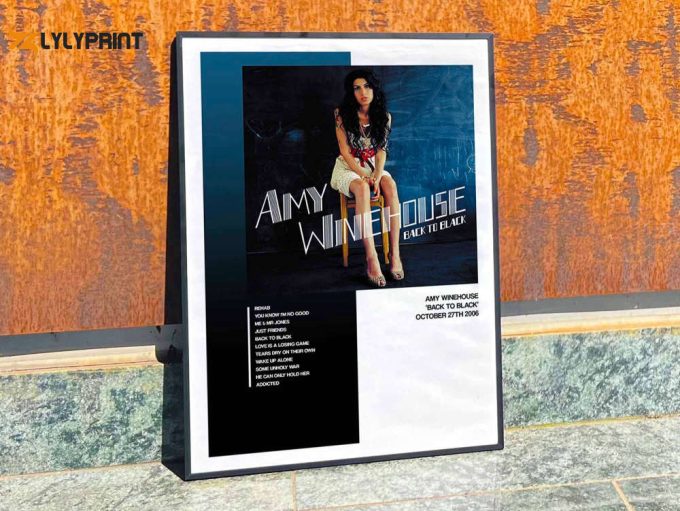 Amy Winehouse &Amp;Quot;Back To Black&Amp;Quot; Album Cover Poster #1 1