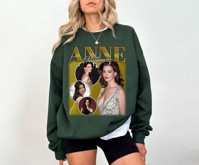 Anne Hathaway T-Shirt Anne Hathaway Shirt Anne Hathaway Tees Anne Hathaway Sweater Super Star Unisex T-Shirt Actress T-Shirt 4