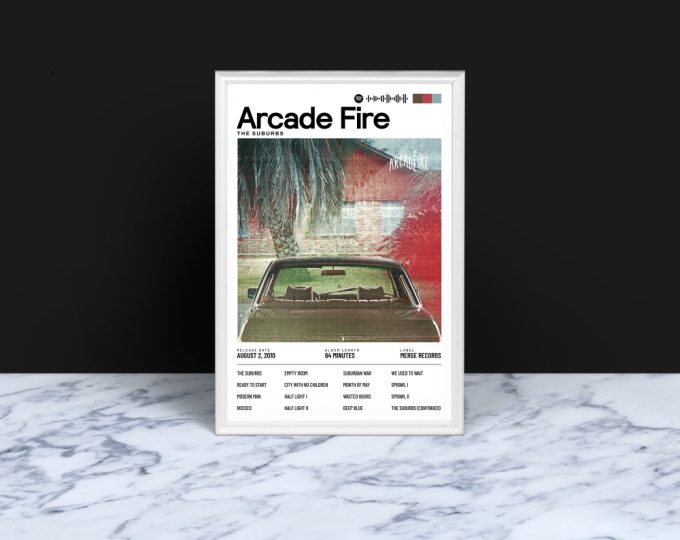 Arcade Fire Poster, The Suburbs Album, Arcade Fire Gifts, Arcade Fire Poster Wall Art, Bedroom Posters, Arcade Fire The Suburbs 3