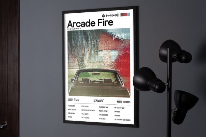 Arcade Fire Poster, The Suburbs Album, Arcade Fire Gifts, Arcade Fire Poster Wall Art, Bedroom Posters, Arcade Fire The Suburbs 4