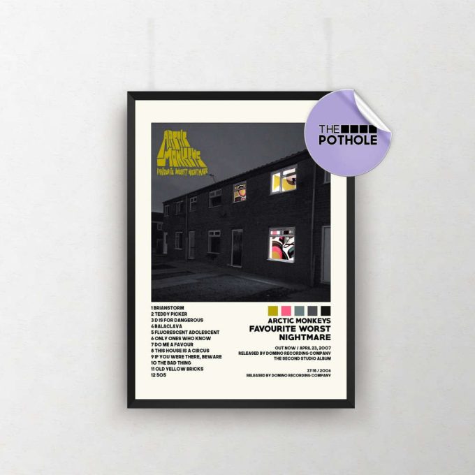 Arctic Monkeys Posters / Favourite Worst Nightmare Poster / Album Cover Poster, Print Wall Art, Custom Poster, Home Decor, Arctic Monkeys 2