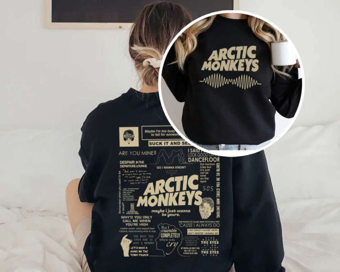 Arctic Music Shirt, Arc Monkeys Sweatshirt, A Monkeys 2023 America Tour Hoodie, Am Sweatshirt Gift For Music Fan 2