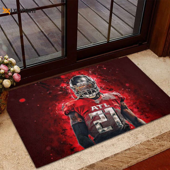 Atlanta Falcons Todd Gurley 21 Foldable Doormat Indoor Outdoor Welcome Mat Home Decor 1