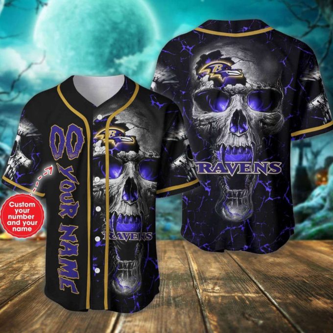 Baltimore Ravens Personalized Baseball Jersey 2