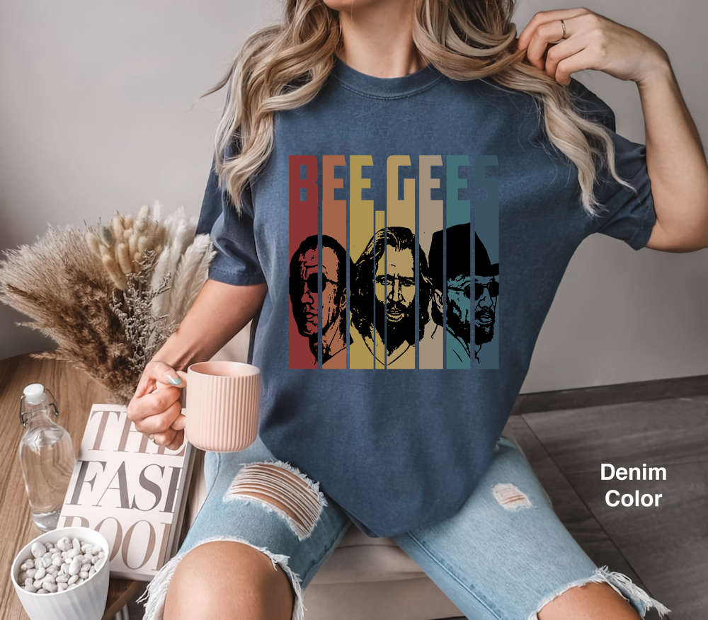 Bee Gees Band Retro Vintage Comfort Colors T-Shirt, The Bee Gees Band Shirt, Music Shirt, Gift Tee For You And Your Friend, Music Band Shirt