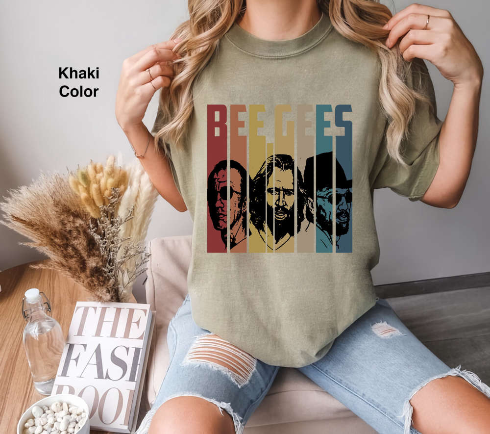 Bee Gees Band Retro Vintage Comfort Colors T-Shirt, The Bee Gees Band Shirt, Music Shirt, Gift Tee For You And Your Friend, Music Band Shirt