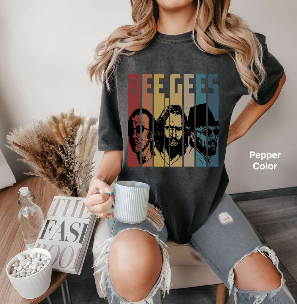 Bee Gees Band Retro Vintage Comfort Colors T-Shirt, The Bee Gees Band Shirt, Music Shirt, Gift Tee For You And Your Friend, Music Band Shirt