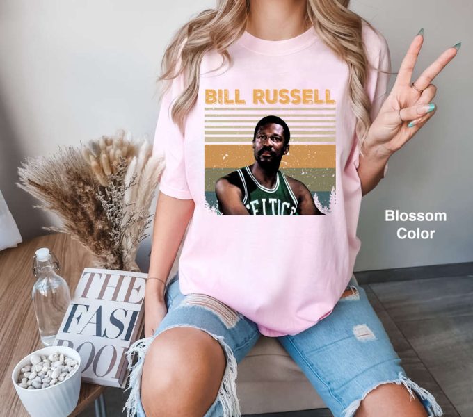 Vintage Bill Russell T-Shirt: Funny Basketball Fan Lover Shirt Gift Tee For 2024 Friends 2