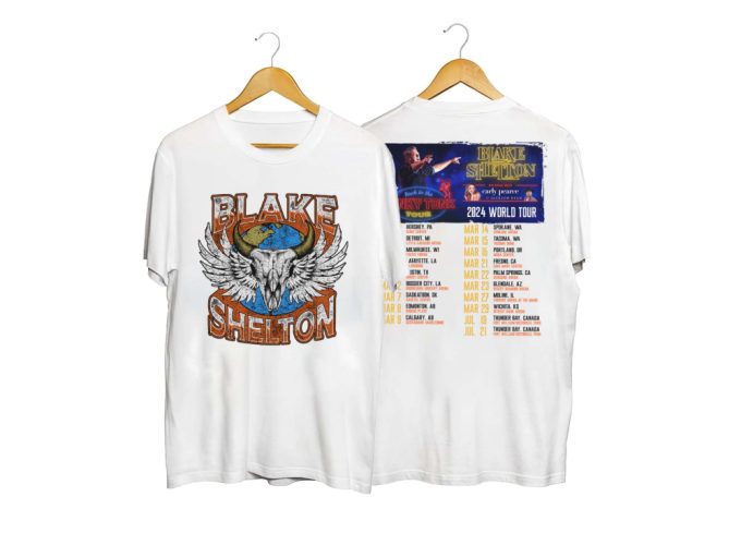 Blake Shelton 2024 Back To The Honky Tonk Tour Shirt, Blake Shelton Fan Sweatshirt, Blake Shelton 2024 Concert Hoodie, Blake Shelton Country 2