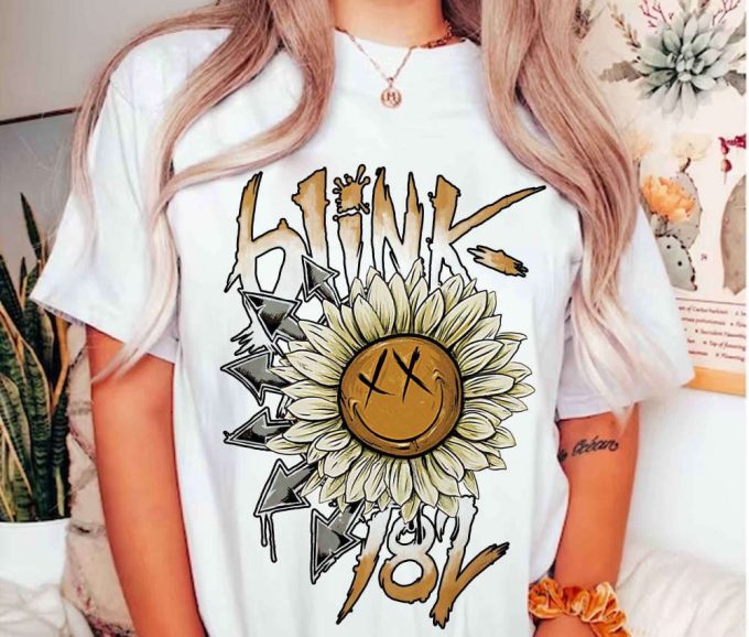 Blink-182 Unisex Tour Shirt, Blink 182 Art Shirt, For Men Women 2