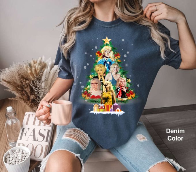 Blondie Christmas Tree Comfort Colors Shirt, Funny Christmas Shirt, Blondie Shirt, Gift For Fan Lover, Gift Tee For You And Friends 2024 5