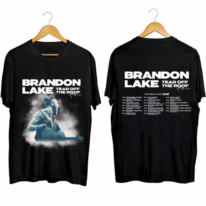 Brandon Lake Tear Off The Roof Tour 2024 Shirt, Brandon Lake Fan Gift Sweatshirt, Brandon Lake Concert 2024 Hoodie Gift For Fans 2