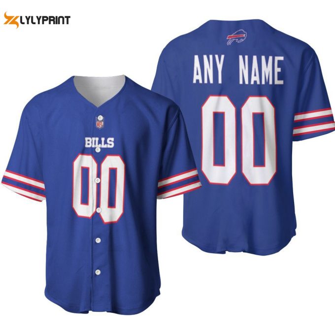 Buffalo Bills Game Royal Baseball Jersey - Perfect Allover Gift For Fans 1