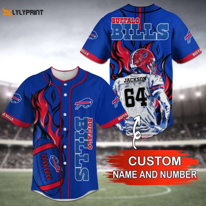 Buffalo Bills Baseball Jersey Personalized 2023 1
