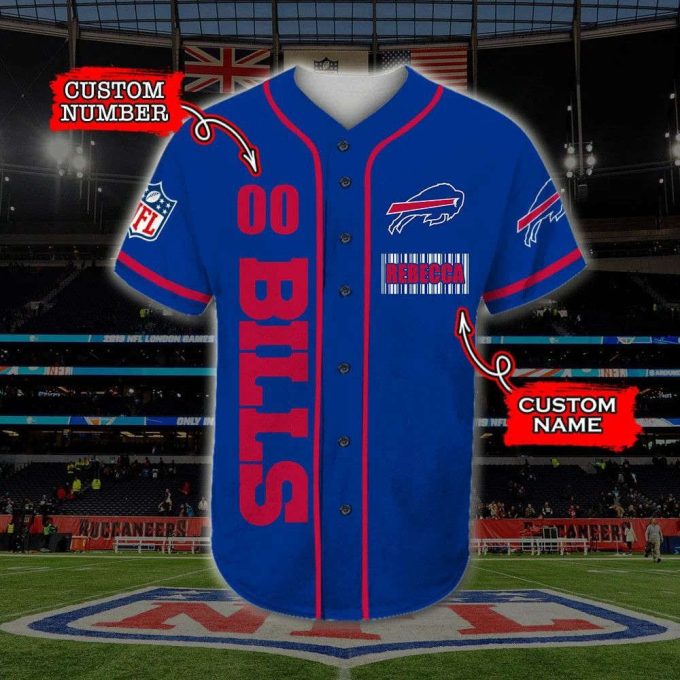 Buffalo Bills Personalized Baseball Jersey Fan Gifts 2