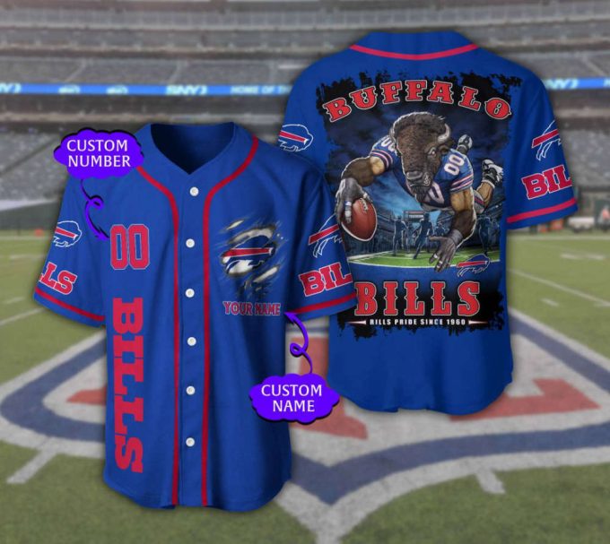 Buffalo Bills Personalized Baseball Jersey Fan Gifts 2