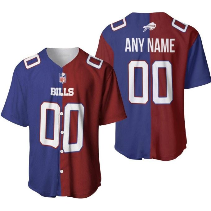 Buffalo Bills Vapor Limited Royal Red Two Tone Jersey Style Custom Gift For Bills Fans Baseball Jersey Gifts For Fans 2