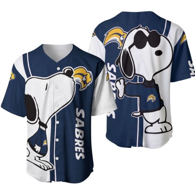 Buffalo Sabres Snoopy Lover Printed Baseball Jersey Gifts For Fans 2