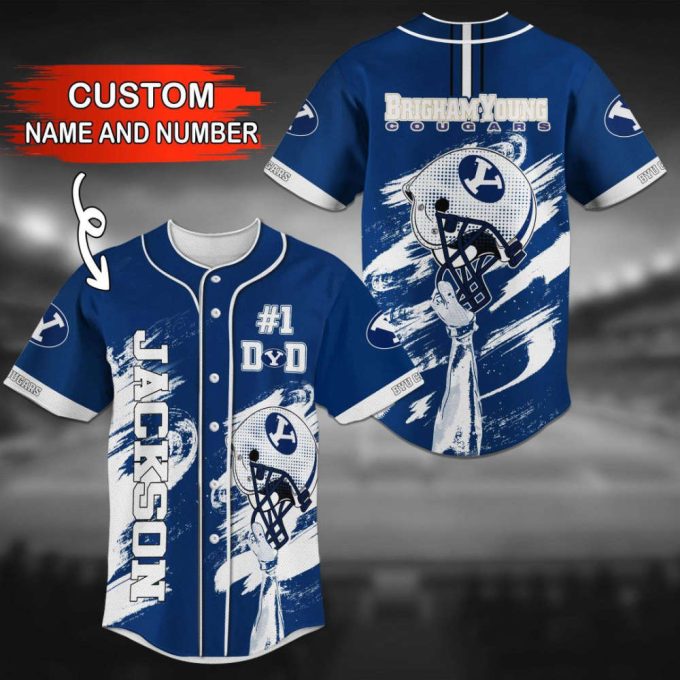 Byu Cougars Personalized Baseball Jersey Bj0272 2