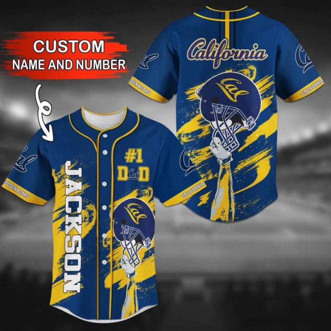 California Golden Bears Personalized Baseball Jersey Fan Gifts 2