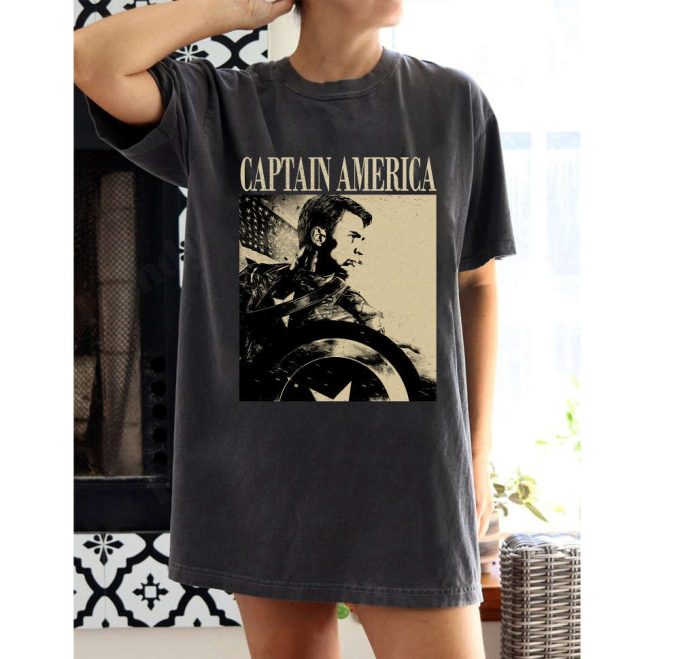 Captain America Movie T-Shirt Captain America Movie Captain America Hoodie Captain America Tee Captain America Sweater Vintage Shirt 2