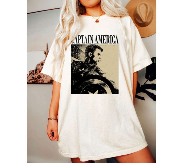 Captain America Movie T-Shirt Captain America Movie Captain America Hoodie Captain America Tee Captain America Sweater Vintage Shirt 4