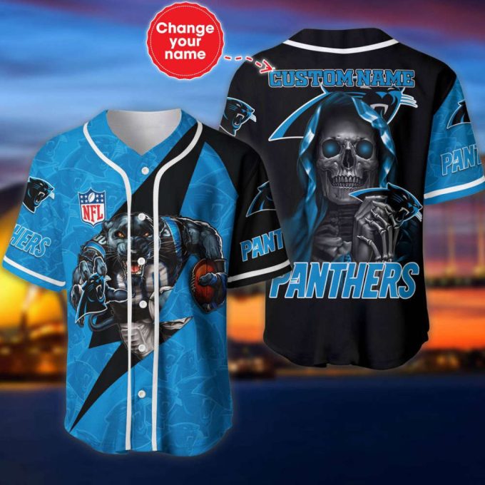 Carolina Panthers Personalized Baseball Jersey Fan Gifts 2