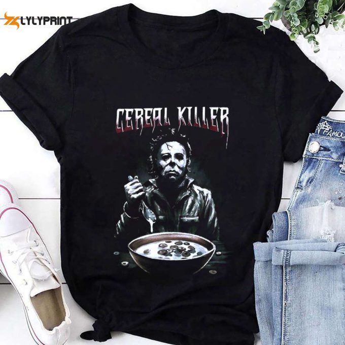 Cereal Killers Michael Myers T-Shirt, Funny Michael Myers Shirt For Men Women Shirt 1