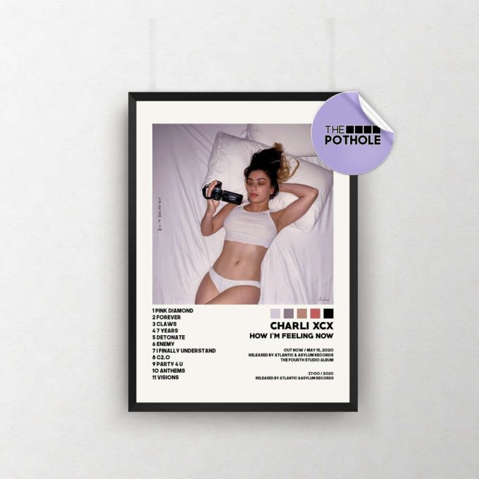 Charli Xcx Posters / How I'M Feeling Now Poster / Album Cover Poster, Poster Print Wall Art, Custom Poster, Home Decor, Charli Xcx 2