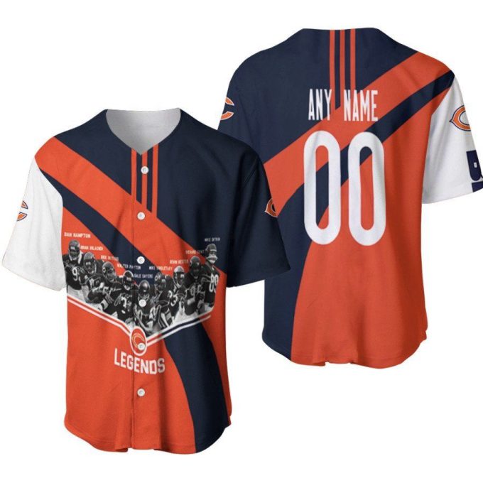 Chicago Bears Legends Great Team Champions Members List Designed Allover Gift With Custom Name Number For Bears Fans Baseball Jersey Gifts For Fans 2